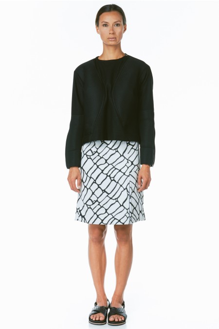 house of sunny cracked print skirt made in london pencil skirt