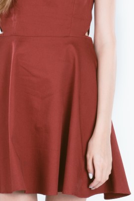 Cut Out Side Skater Dress