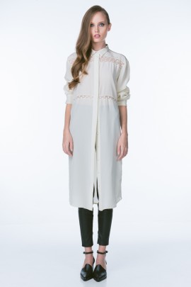 Una Silk Shirtdress