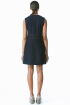 A-Line a line navy flare dress