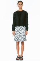 house of sunny cracked print skirt made in london pencil skirt