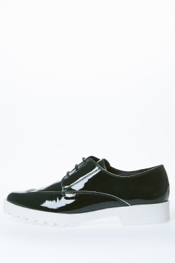 Miley Waffle Sole Patent Leather Oxford