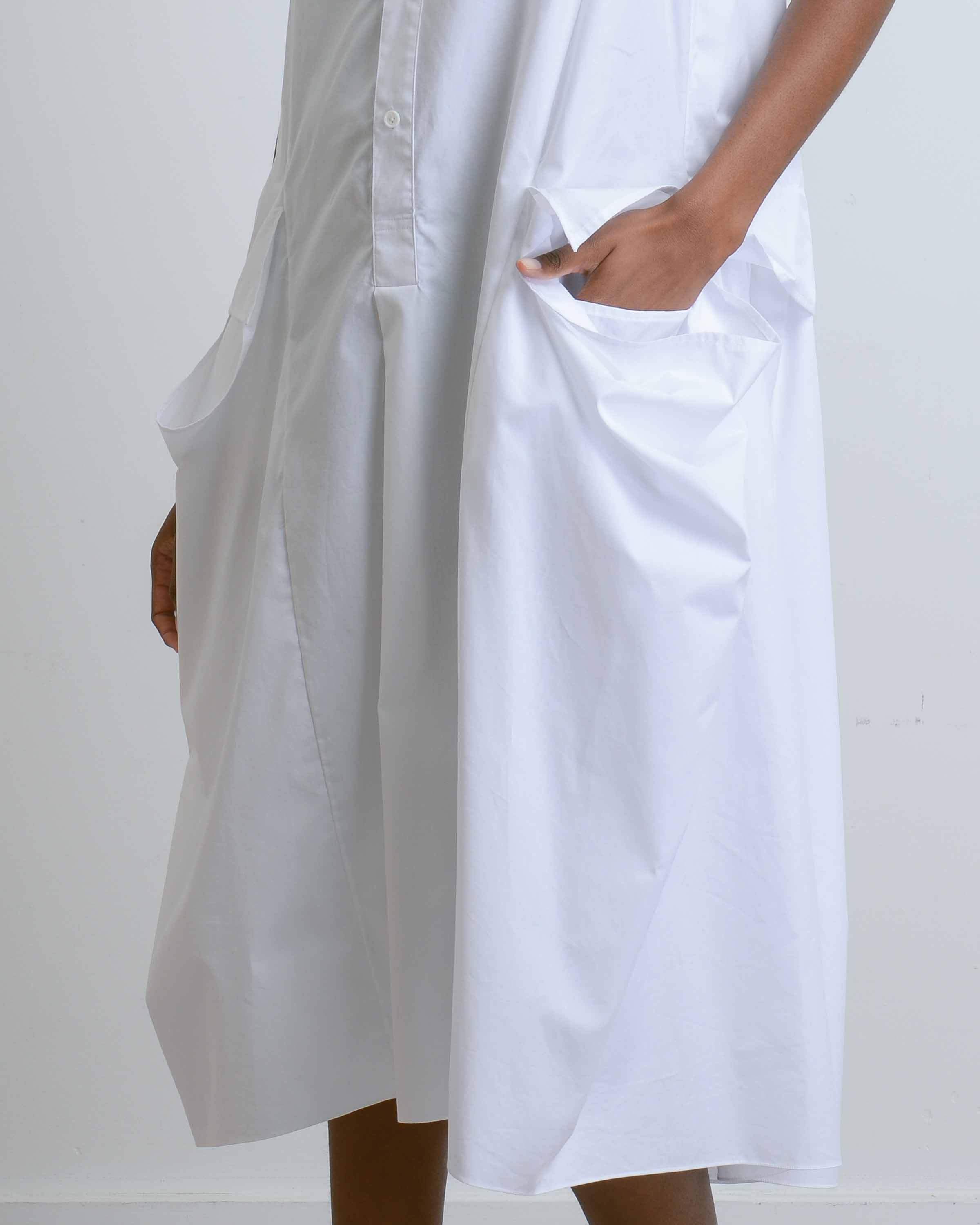 Asymmetrical Side Pocket Dress