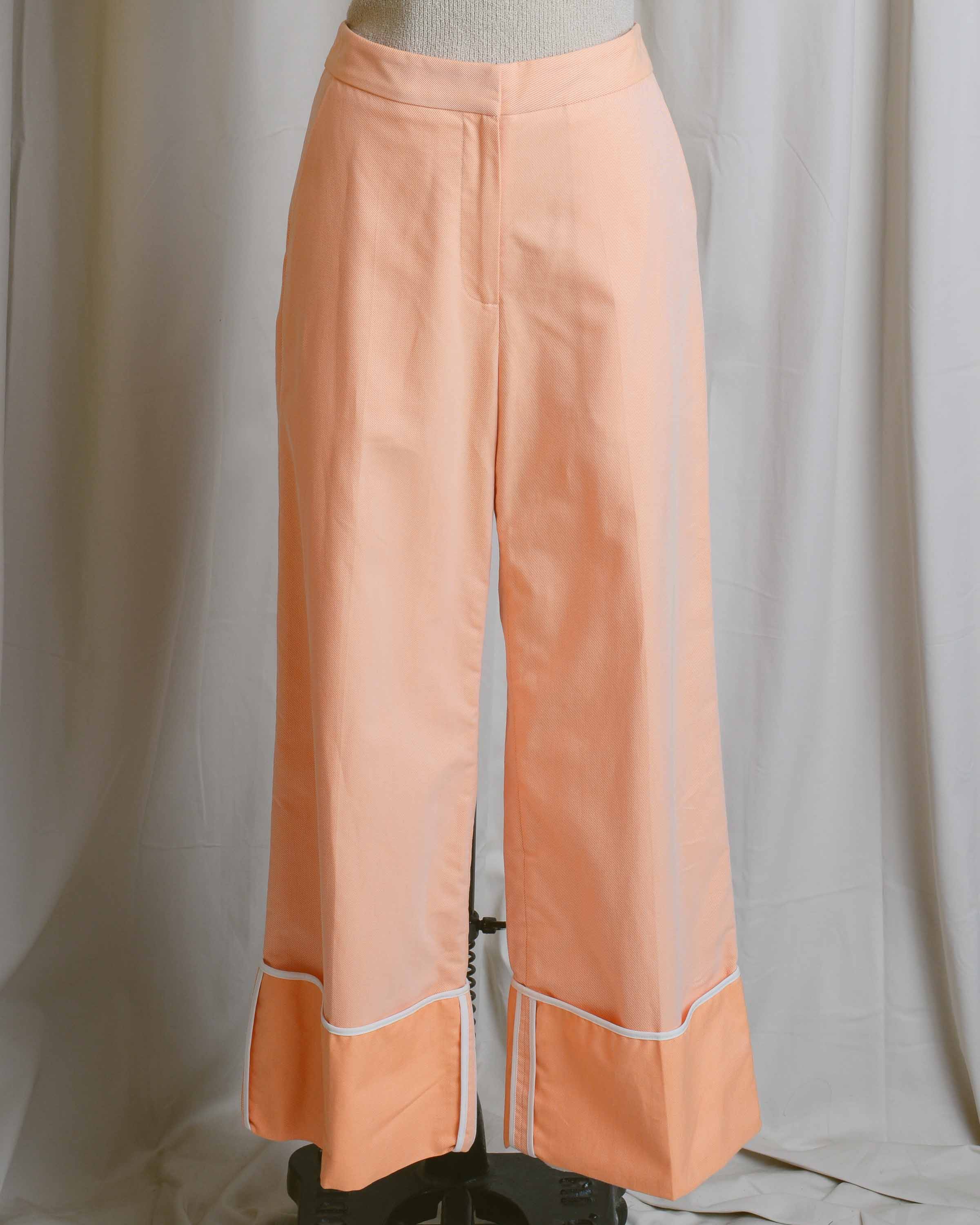 Tangerine Wide Cuff Pants