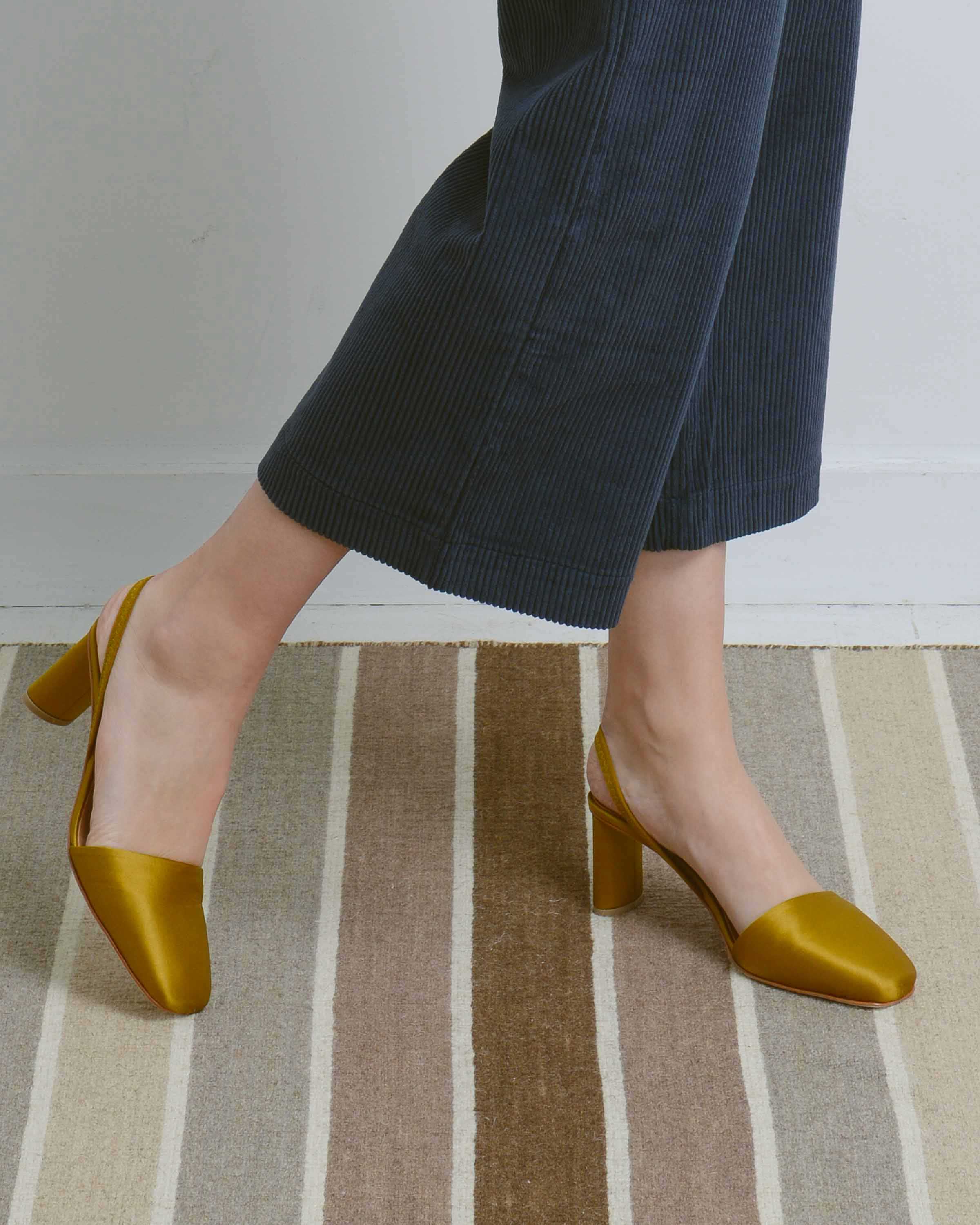 Yellow Felipa Heeled Sandal