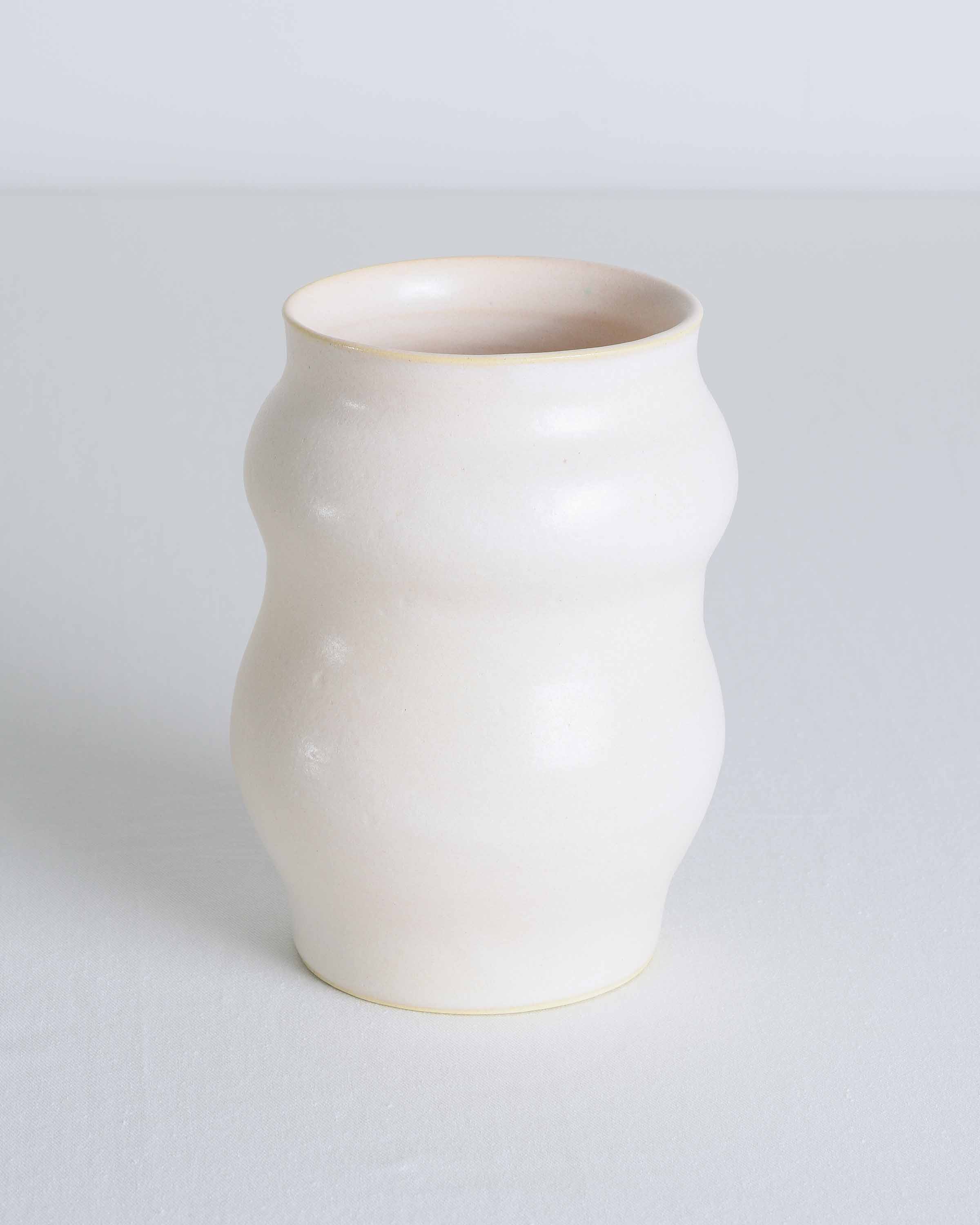 Light Peach Curved Vessel