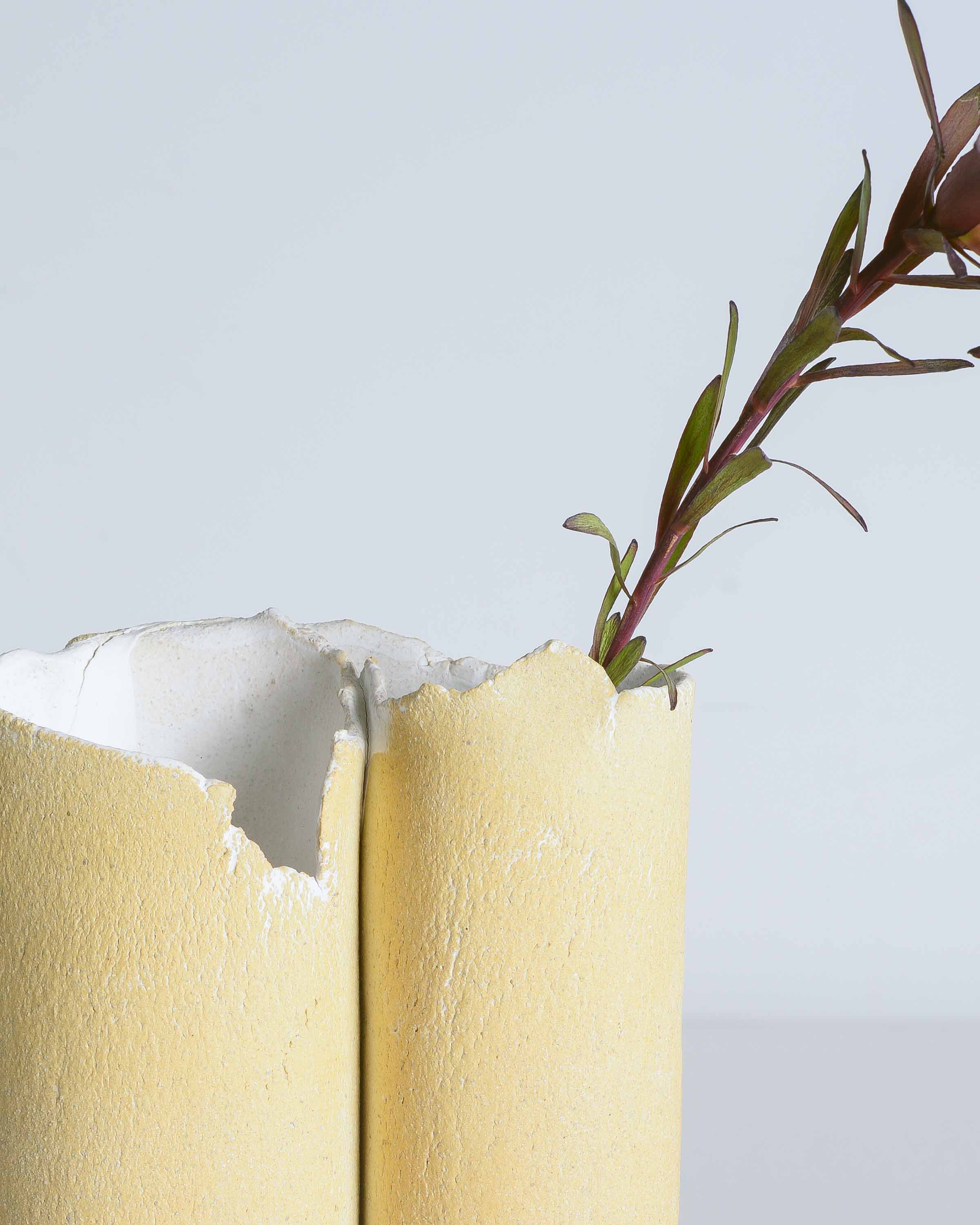 Gold Organic Folds Vessel