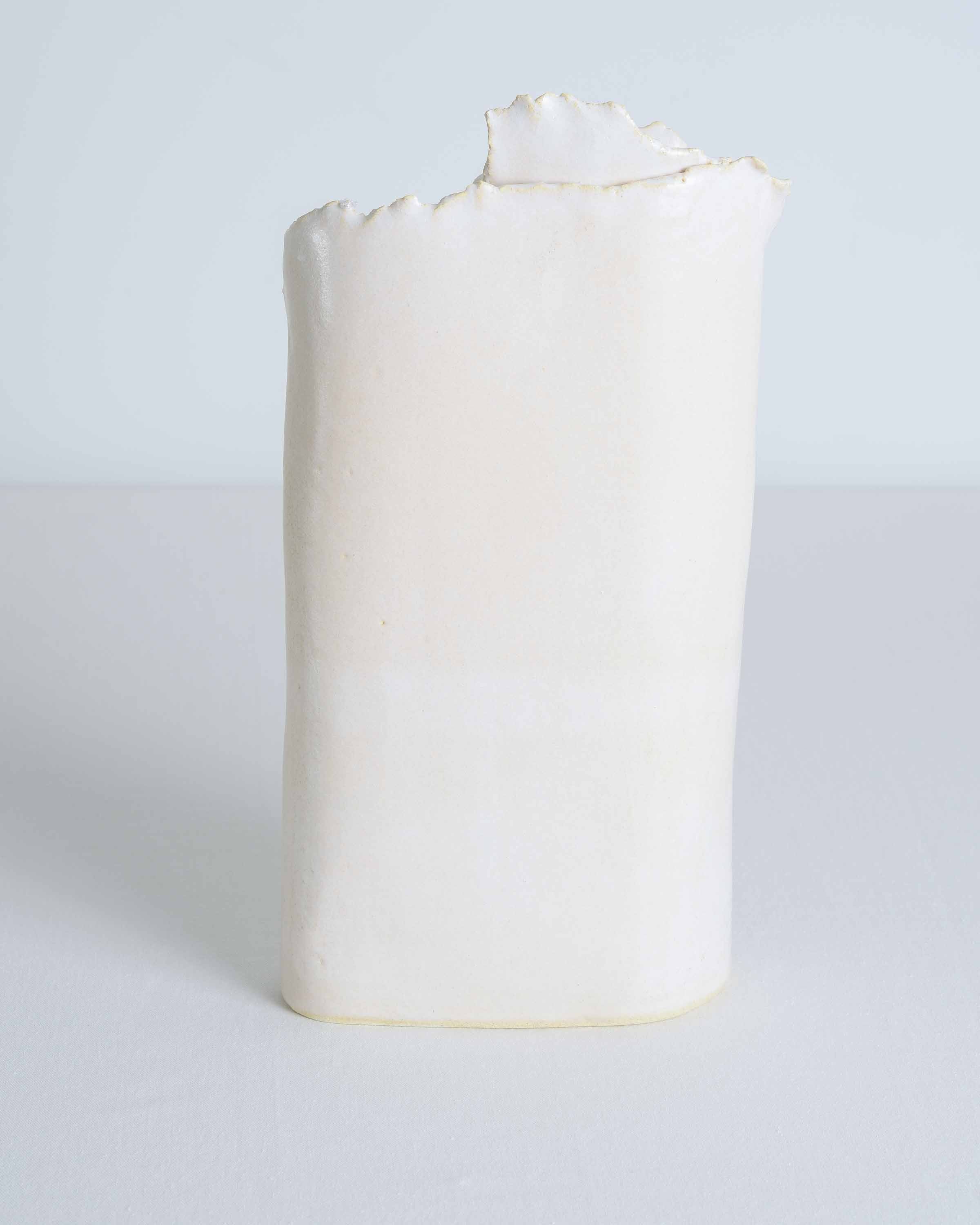 Light Peach Organic Folds Vessel