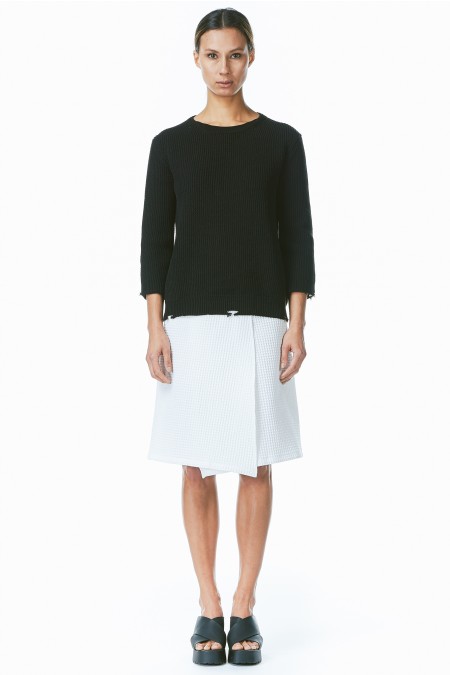 black vintage fisherman sweater