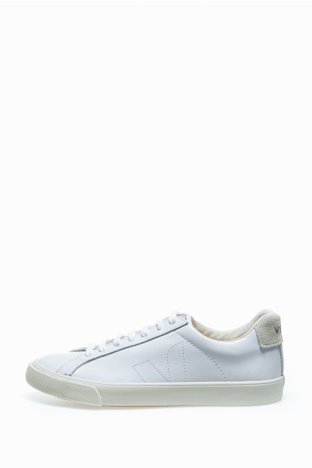 all white leather sneakers
