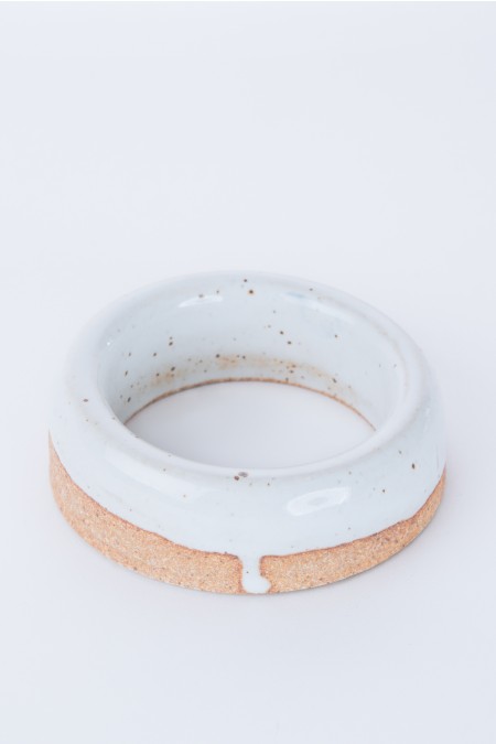 Stoneware Glazed Donut Bangle Bracelet