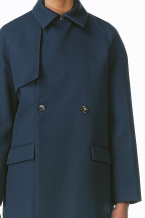 Maelys Navy Trench Coat