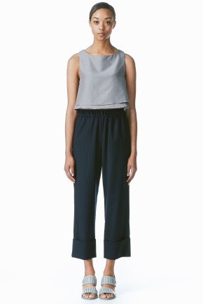 Louise Cropped Top Raisin