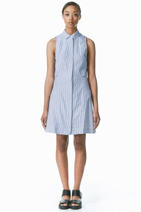 Blue Stripe Oxford Shirt Dress