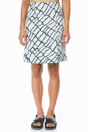 Crack Print Skirt