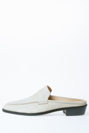 Nude Leather Jett Slide