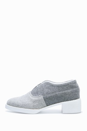Mix Grey Wool Loafer