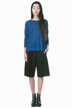 Linen Blend Crew Neck Sweater