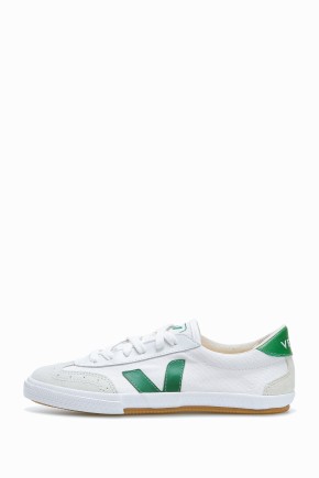 Volley Canvas White Green