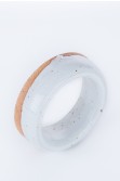 Ceramic Glazed Donut Bangle Bracelet
