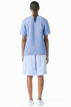 Sky Blue Fisherman Knit Sweater