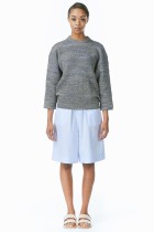 sky blue lightblue knitted sweater