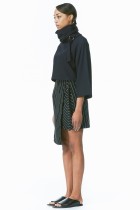 black cropped sweater