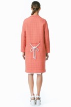 waffle embossed coat