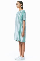 striped t-shirt dress