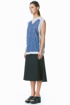 light blue cream knitted pullover