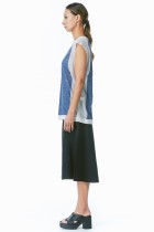light blue sleeveless knit vest