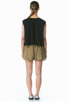 boy shorts linen lightweight green
