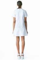 white cotton tennis style dress