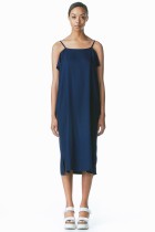 simple cut dress blue
