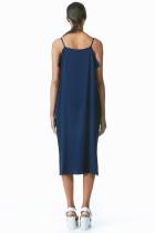 relaxed fit navy square dress