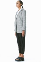 henrik vibskov flick blazer woven bricks