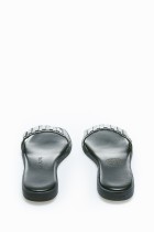nappa leather slide sandals