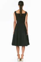 black circle skirt dress