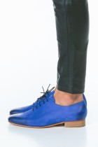 arama blue suede leather shoes