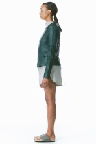 forest green motorcycle jacket