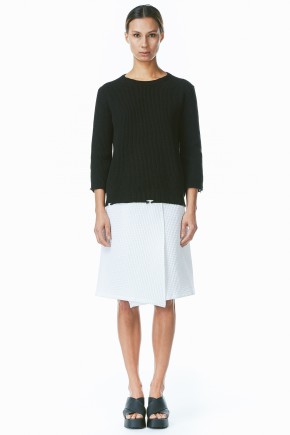 Black Vintage Fisherman Sweater